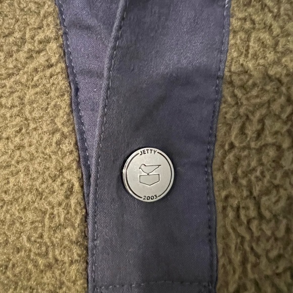 Jetty Olive/Charcoal Heavyweight Fleece Pullover - Picture 6 of 8